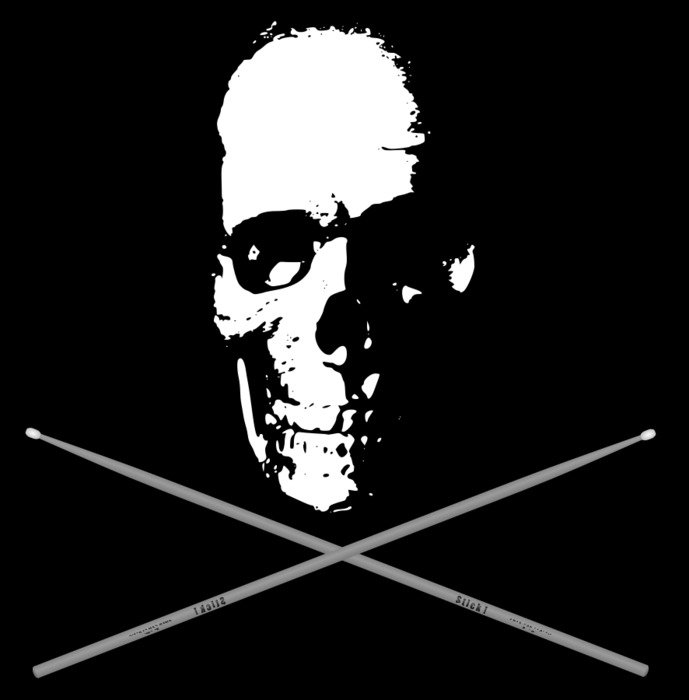 Skull And Crossed Drumsticks