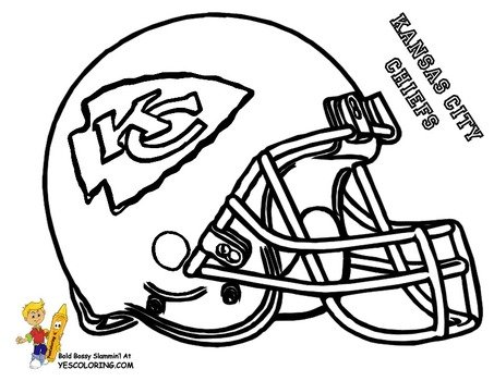 NFL Broncos Helmet Coloring Pages
