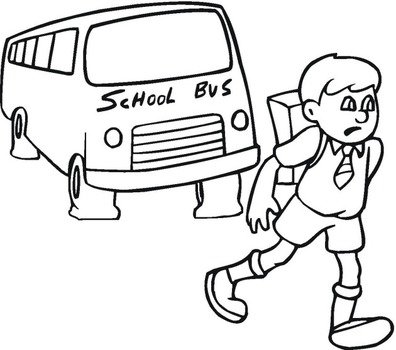 School Bus Coloring Page N7
