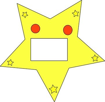 Star Shapes Clip Art N19