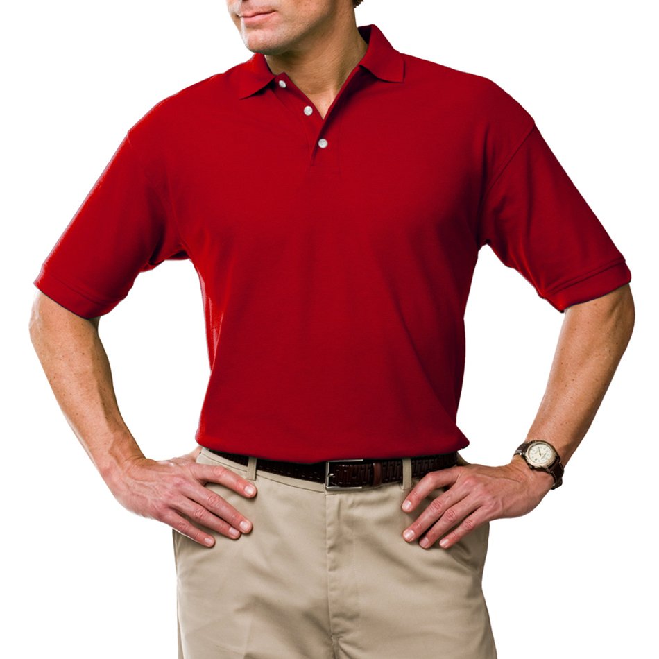 Man in red polo