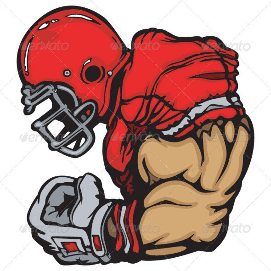 Funny Cartoon Football Players