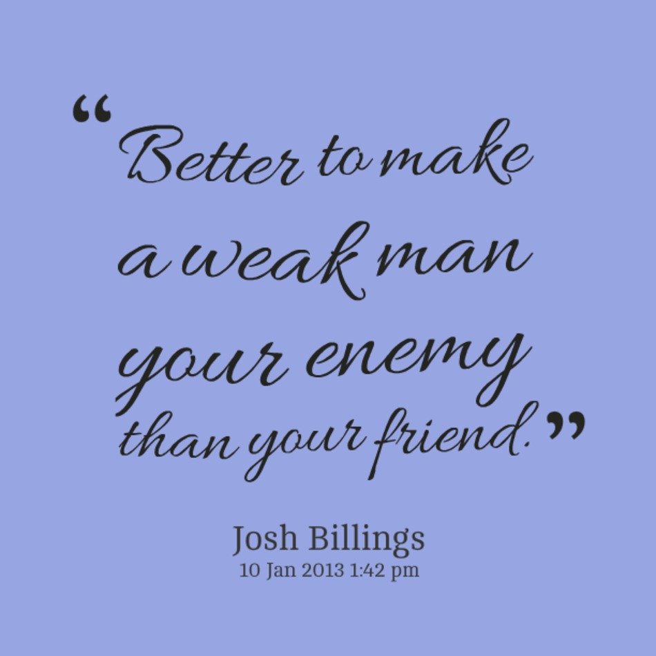 Weak Man Quotes