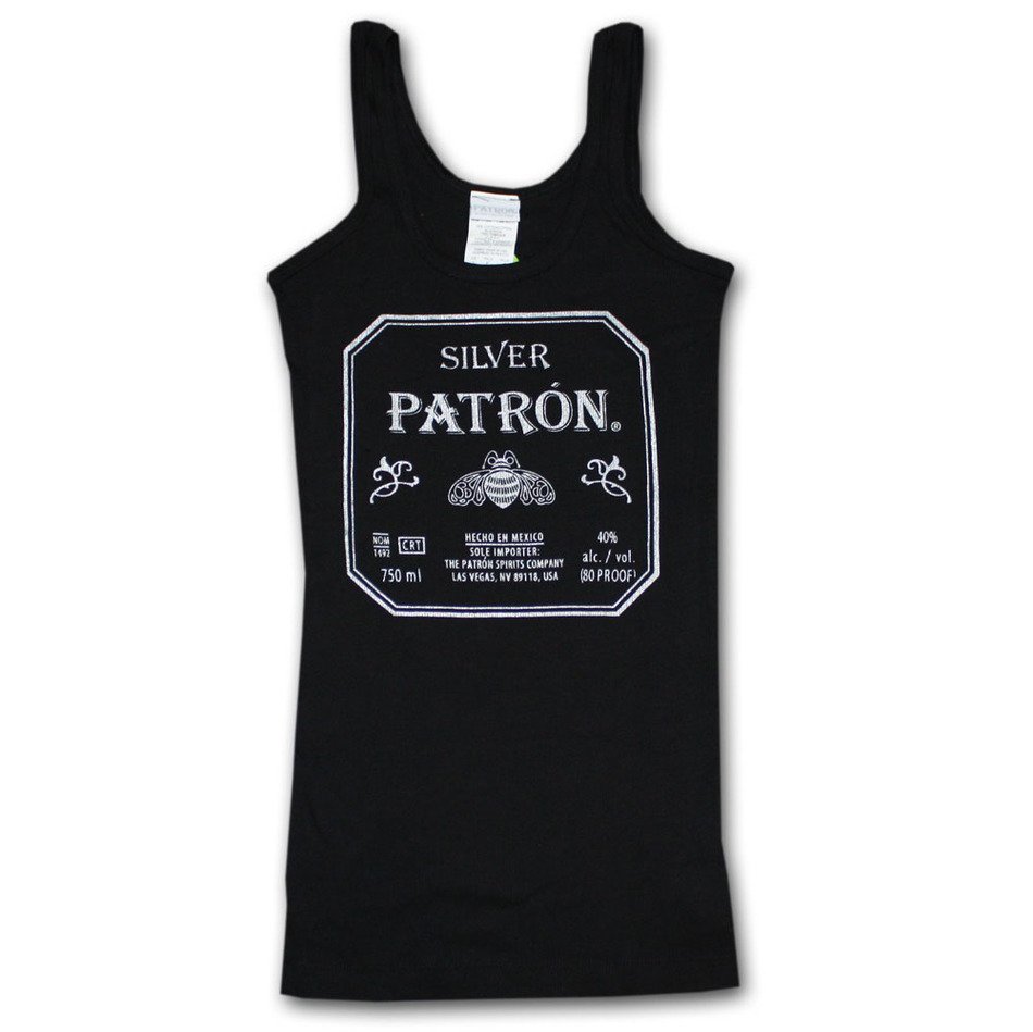 Patron Tequila text on the t-shirt