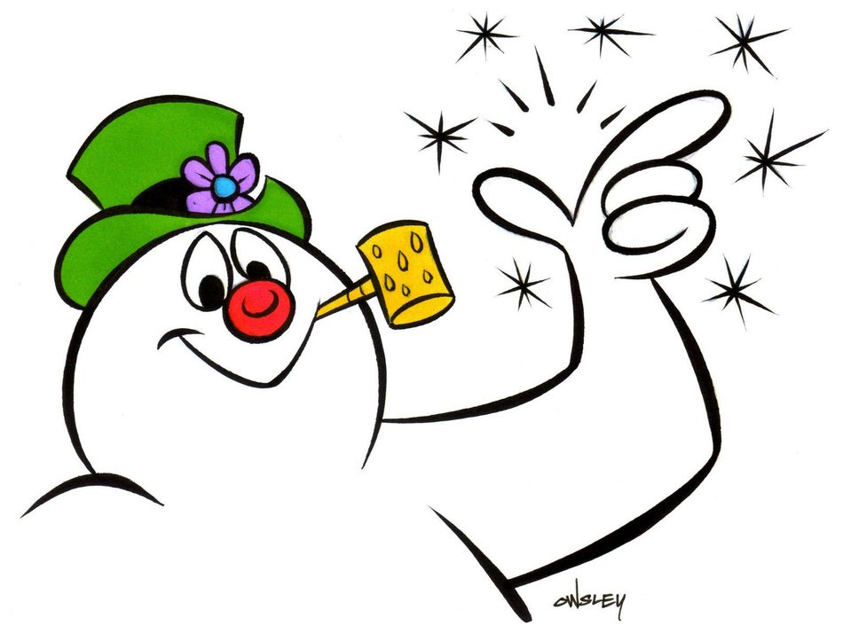 Clip art of Frosty The Snowman Cartoon
