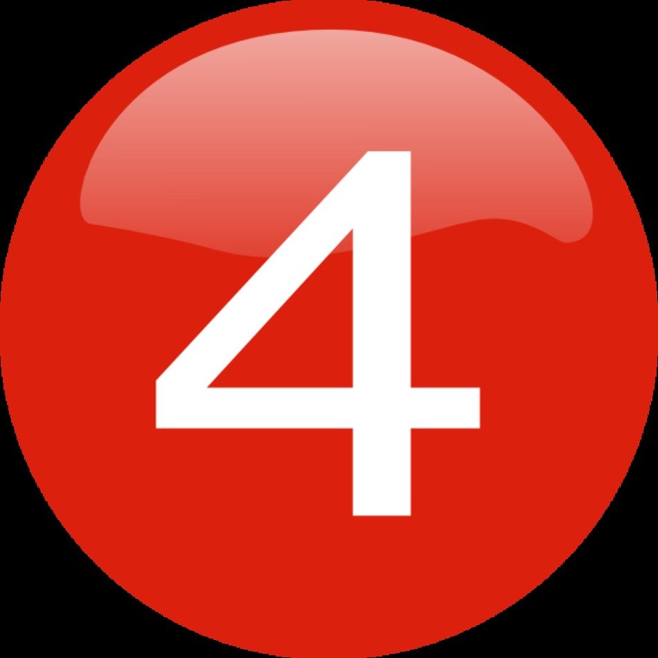 Number 4 Clip Art N41