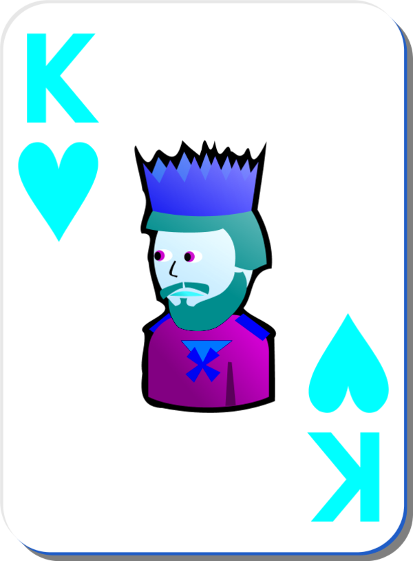 King Of Hearts Card drawing free image download