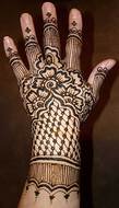 Mehndi Design on female hand