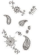 Simple Henna Designs For Beginners drawing