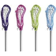 four colorful Lacrosse Sticks