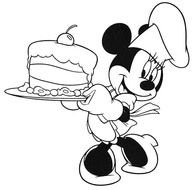 Minnie Mouse Birthday Coloring Pages N3