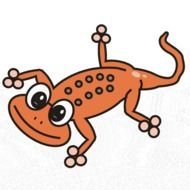 Cute Lizard Clip Art N6