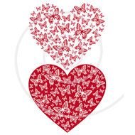 Butterfly Heart Clip Art N3