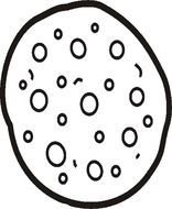 Chocolate Chip Cookie Coloring Page N3