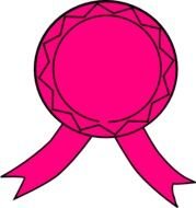 Pink Ribbon Banner Clip Art N5