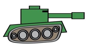 Army Tank drawing