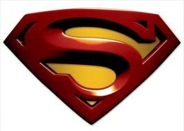 suoer Superman red Logo drawing