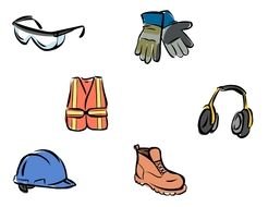 Cloth safety equipment clipart