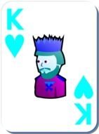 King Of Hearts Card drawing