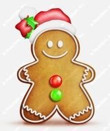 Cartoon Gingerbread Man N4