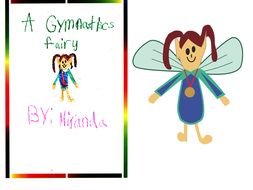 drawing of a girl with wings