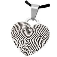 Fingerprint Heart Tattoo