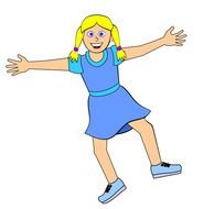 Blonde Girl Clip Art N7