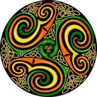 design with Celtic spirals