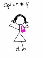 Stick Figure Girl drawing