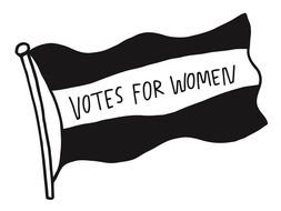 votes for women flag drawing