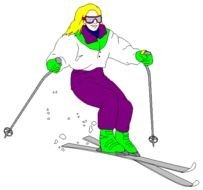 Skiing Clip Art Animation