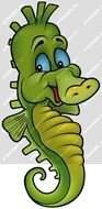 Cartoon Sea Horse N4