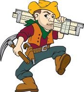 cartoon gold digger