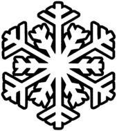 Snowflake Clip Art Coloring Pages drawing