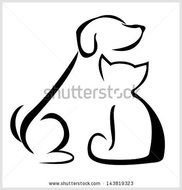 Dog Cat Silhouette