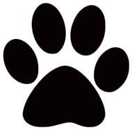 Paw Print Clip Art drawing