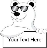 Polar Bear With Sunglasses