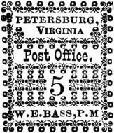 Virginia Confederacy Five Cent Stamp 1861