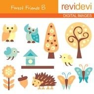 Forest Friends Clip Art N5