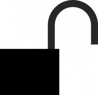 Padlock Unlocked Silhouette Clip Art 429647jpg