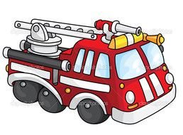 drawing of a fire engine on a white background