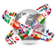 World Flag Globe N4