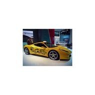 yellow luxury car as a picture for clipart