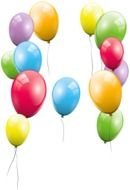 clipart of the colorful Transparent Balloons