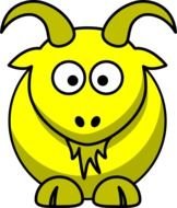Yellow Goat Clip Art
