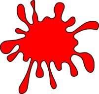 Orange Paint Splash Clip Art