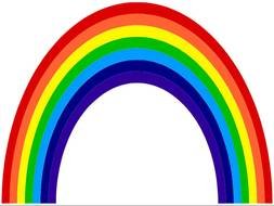 colorful rainbow as a graphic illustration