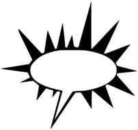 Comic Speech Bubble Burst