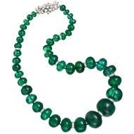 Emerald Bead Necklace Bulgari