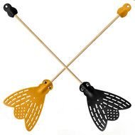 yellow and black fly swatters